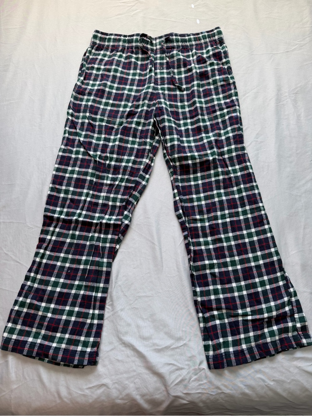 Merona Plaid Pajama Lounge Pants in Green, Navy & White